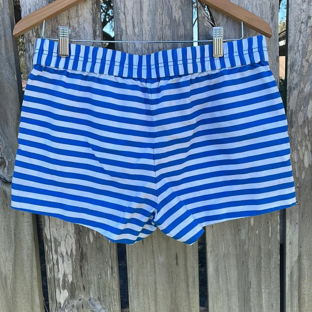 J. Crew Blue Stripe Shorts Sz 6 EUC